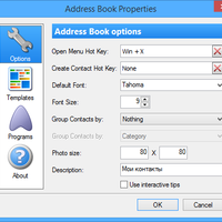 Address Book Options