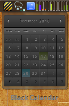 skin - Black Calendar