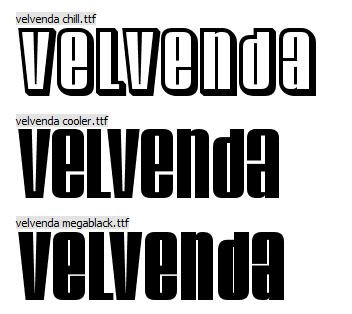 skin - Velvenda Fonts
