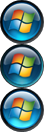 skin - Windows Vista three-state Start button