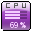 skin - CPU Glass Button PURPLE