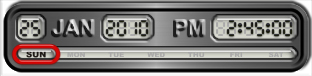skin - Brushed Metal LCD